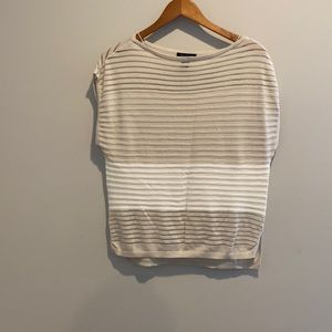 Tan and White striped tee
